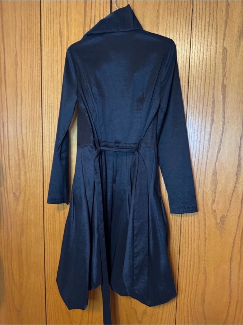 Elegant Black Balloon Hem Dress - Picture 4 of 6